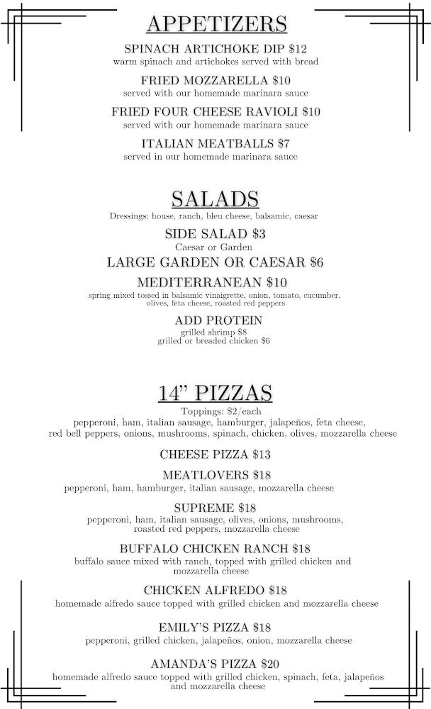 Sorella's Menu image 3